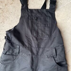 Black Womens Snow Bib